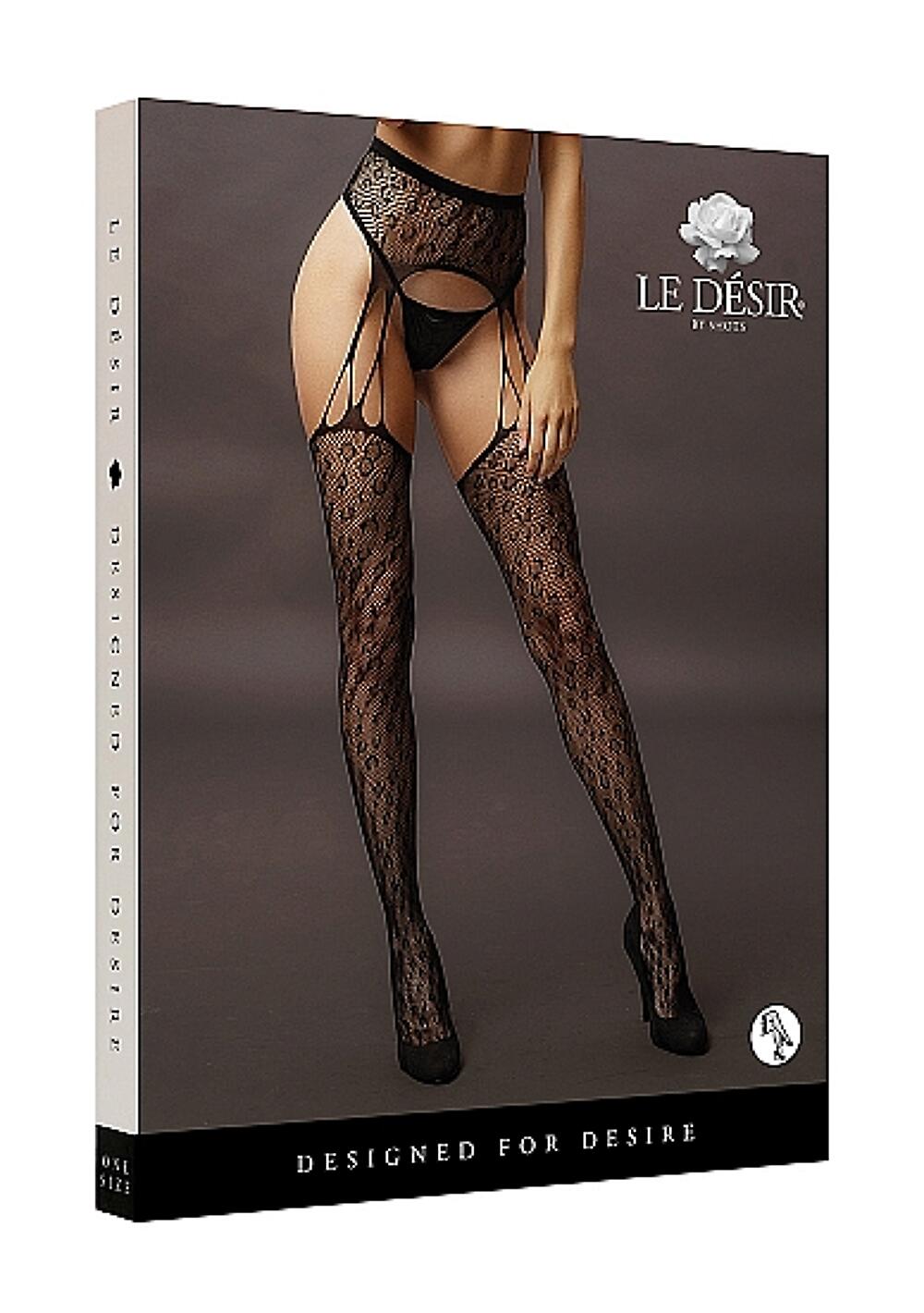 Колготки (имитация чулок) Suspender Leopard Pantyhose купить в секс-шопе  Сочи